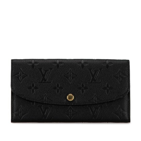 LOUIS VUITTON Black Monogram Leather Wallet - Picture 1 of 10